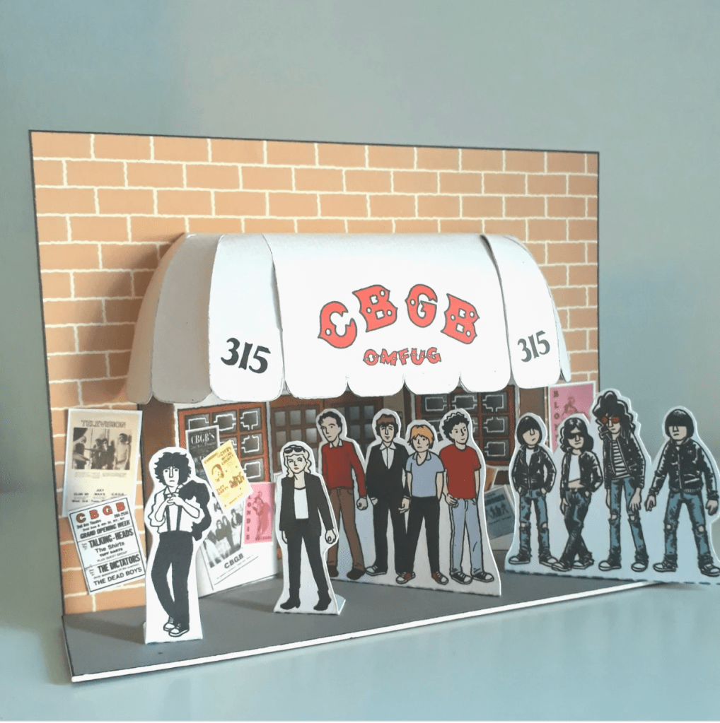 CBGB paper playset.